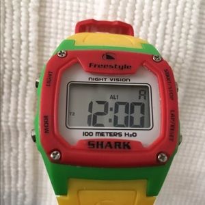 FREESTYLE UNISEX SHARK RASTA WATCH